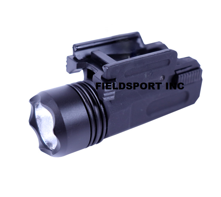 1W LED Pistol Flashlight Quick Detach QD 200 Lumens CR123A Battery Included