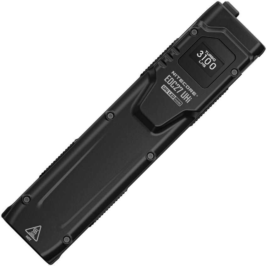 Nitecore 3100 Lumen Ultra Slim Flat EDC Flashlight Black – EDC27 UHI