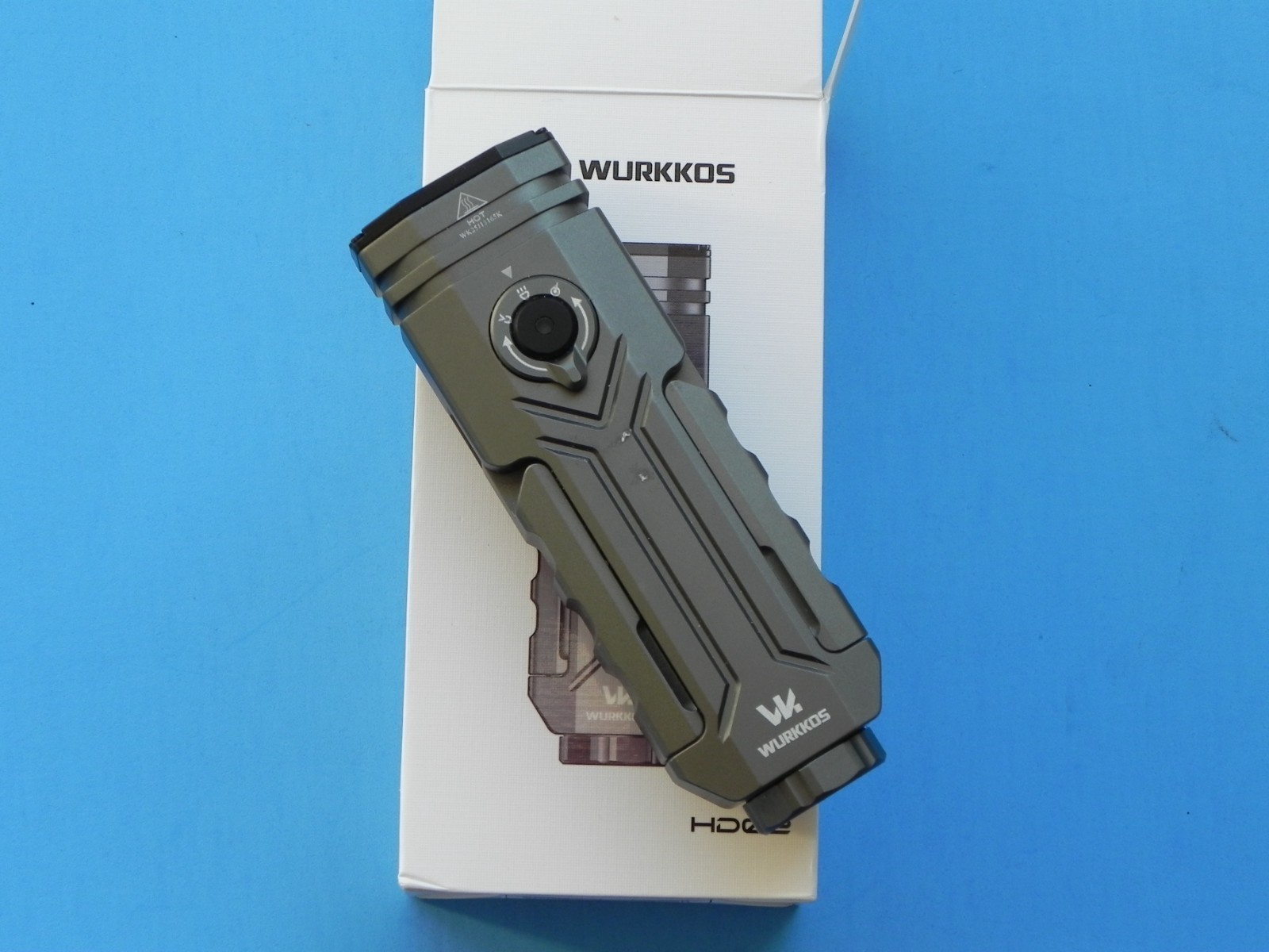 Wurkkos HD02 flashlight, 3200lm, UV, green pointer, SFT70.2 LED, newest model