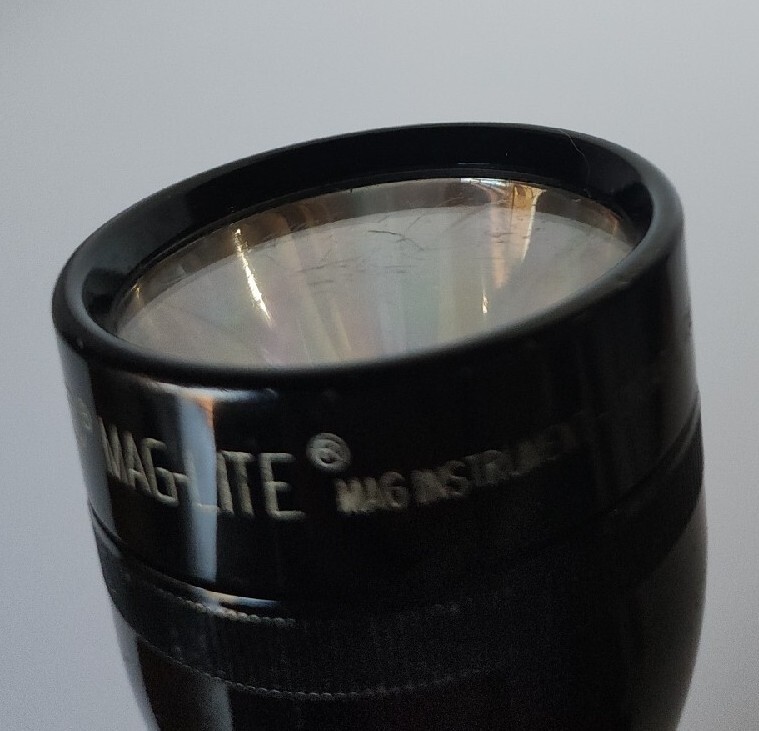 12in Mag-Lite Flashlight Mag Instrument Ontario California Engraved See Descrip