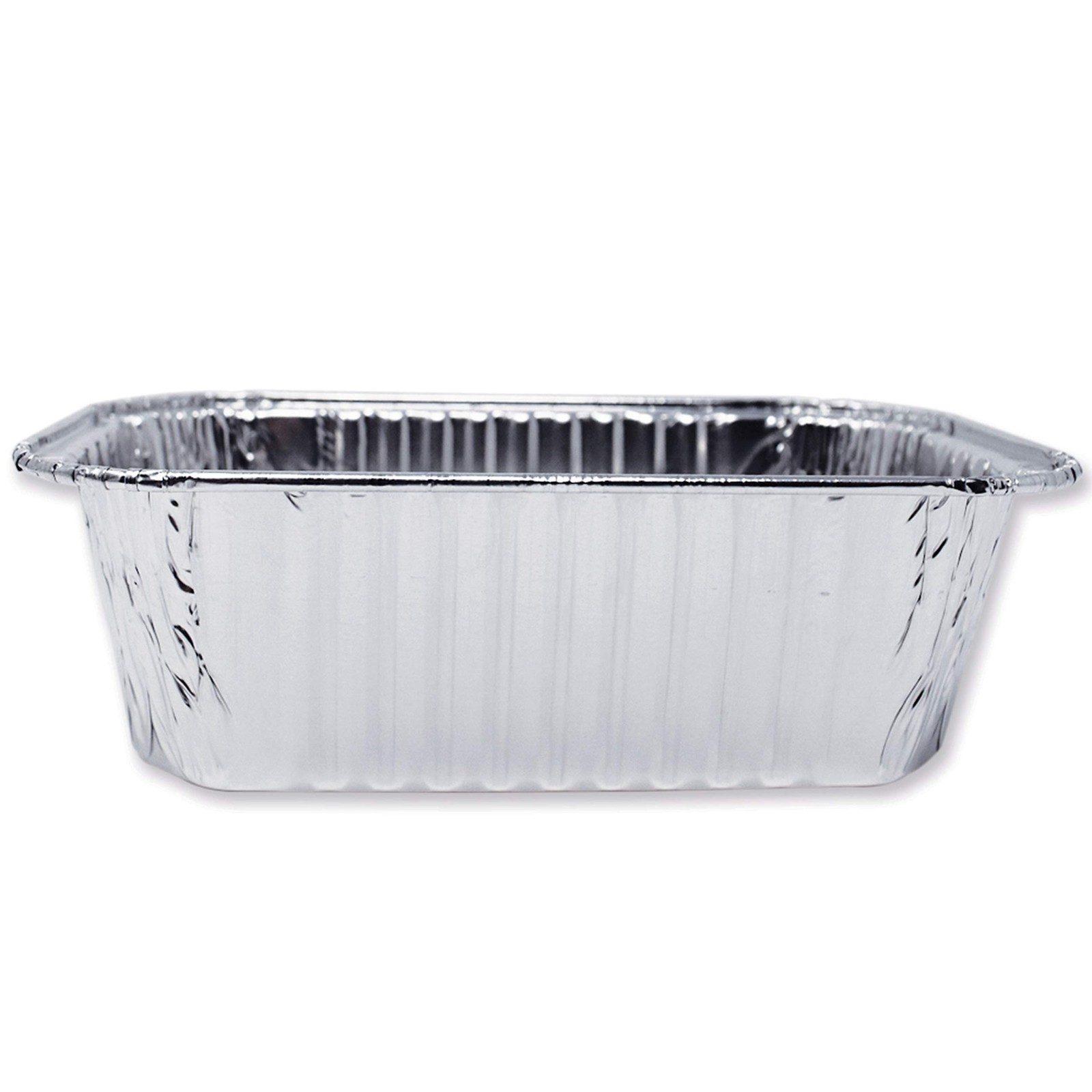 (100 Pack) Premium 1-LB Bread Loaf Baking Pans l Mini 6″ x 3.7″ x 2″, Silver