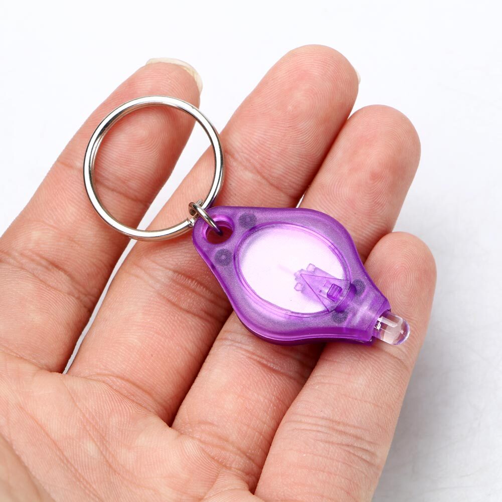 sale 5pcs LED Keychain Torch Flashlight Finger Light Blue/Green/Red/Purple Lamp