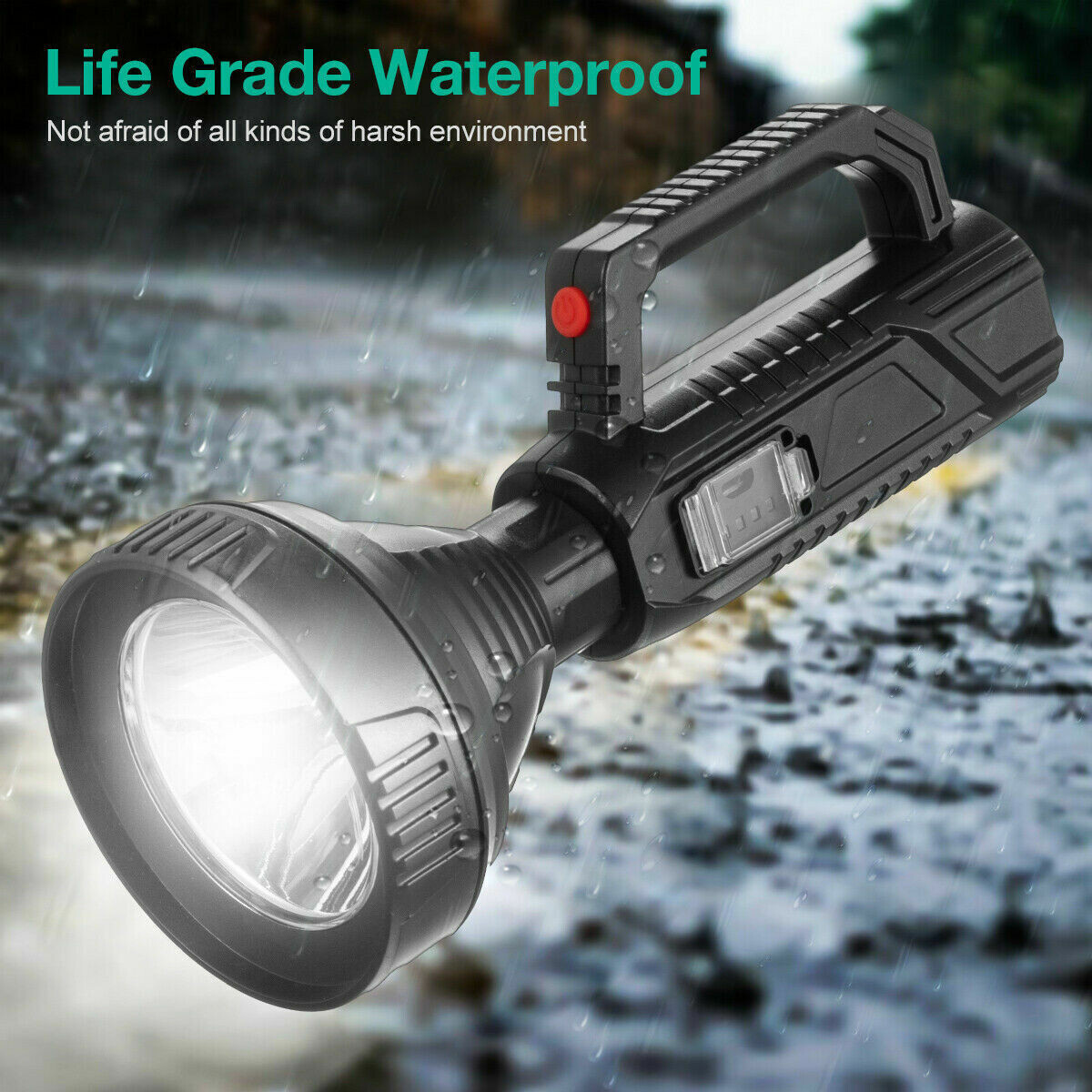 Super Bright LED Tactical Flashlight Hunting Torch Rechargeable Battery