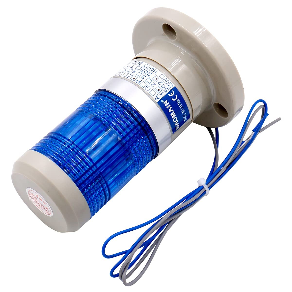 Warning Continuous Light 24V DC Industrial Blue Signal Tower Lamp LTP-502T