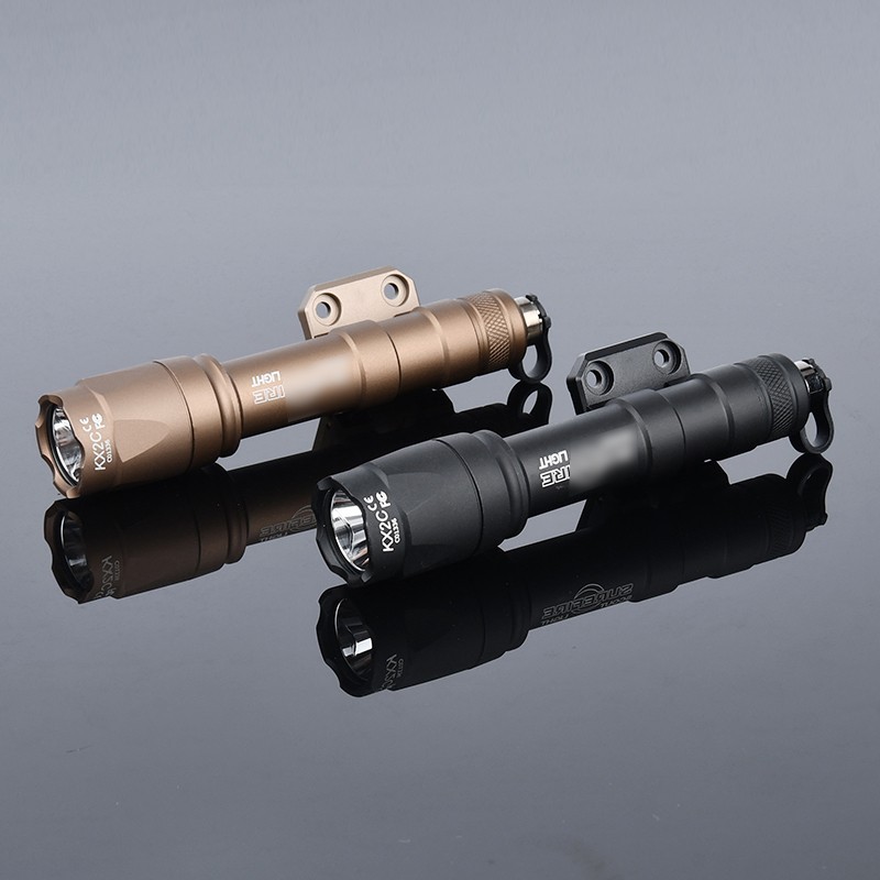 WADSN M300A/M600C Tactical Flashlight&Metal CNC Offset Mount Base Rail Bracket