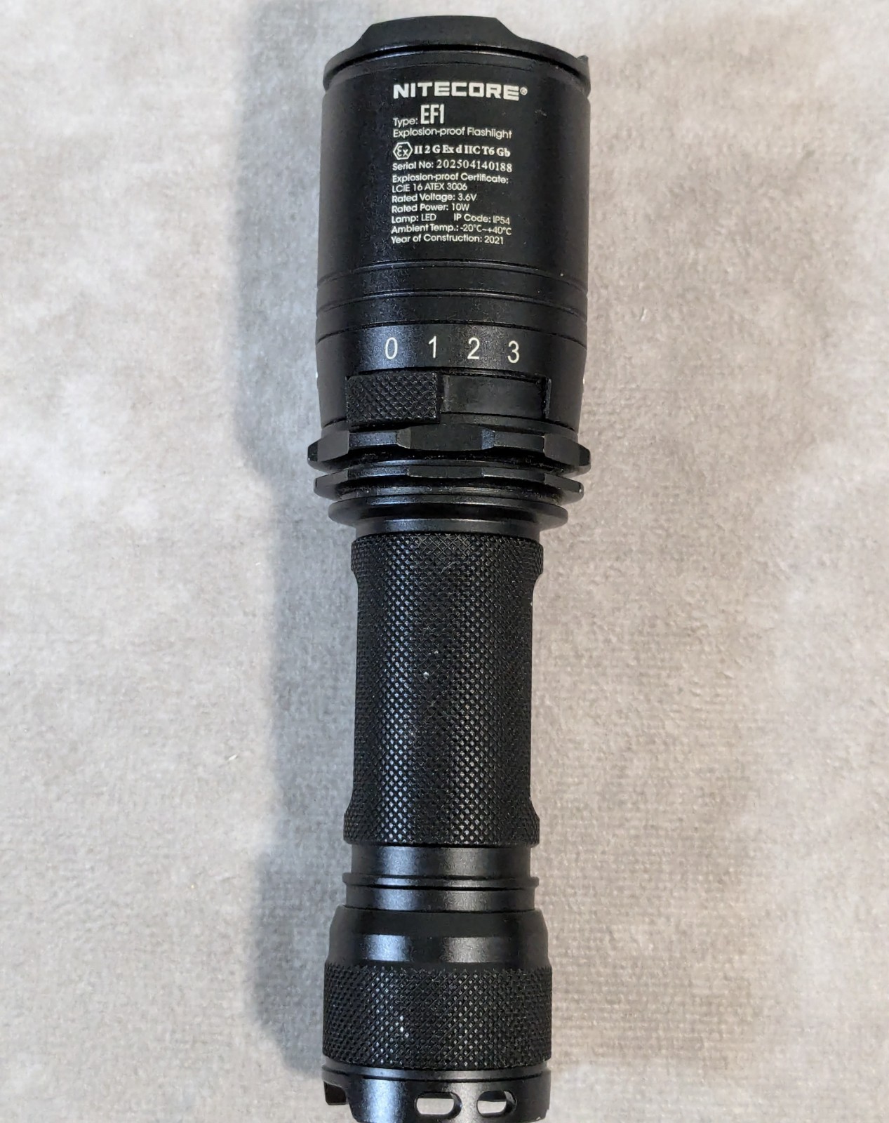 Nitecore EF1 ATEX Explosion Proof LED Flashlight Industrial Safety Light
