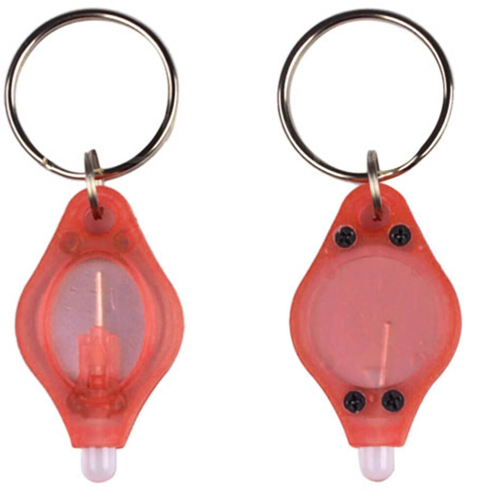 sale 5pcs LED Keychain Torch Flashlight Finger Light Blue/Green/Red/Purple Lamp