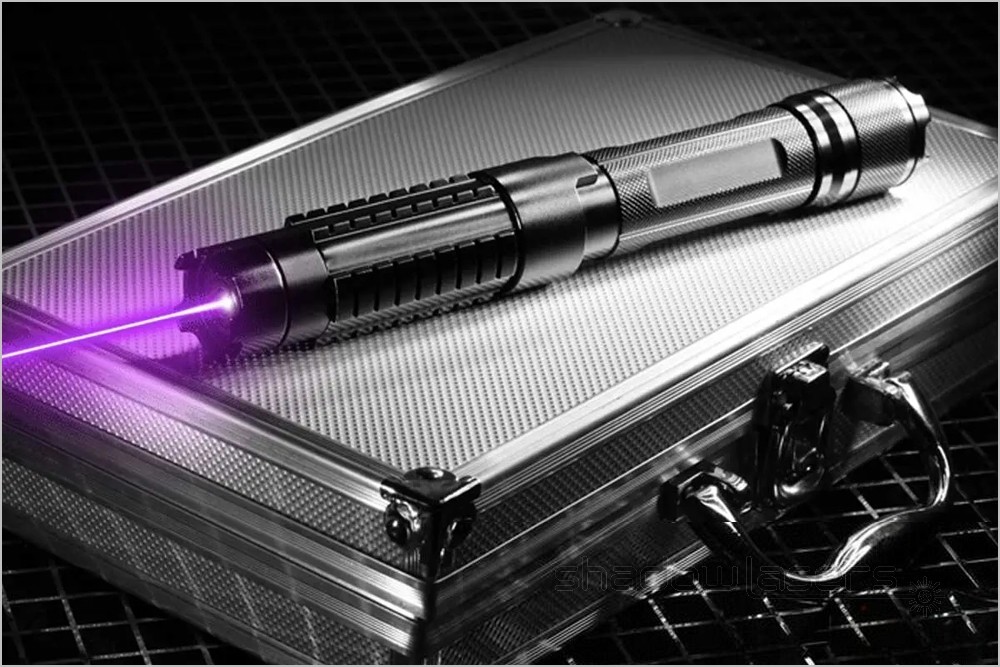 Aluminium THPX6 Adjustable Focus 405nm Purple Handheld Flashlight Visible BeamUS