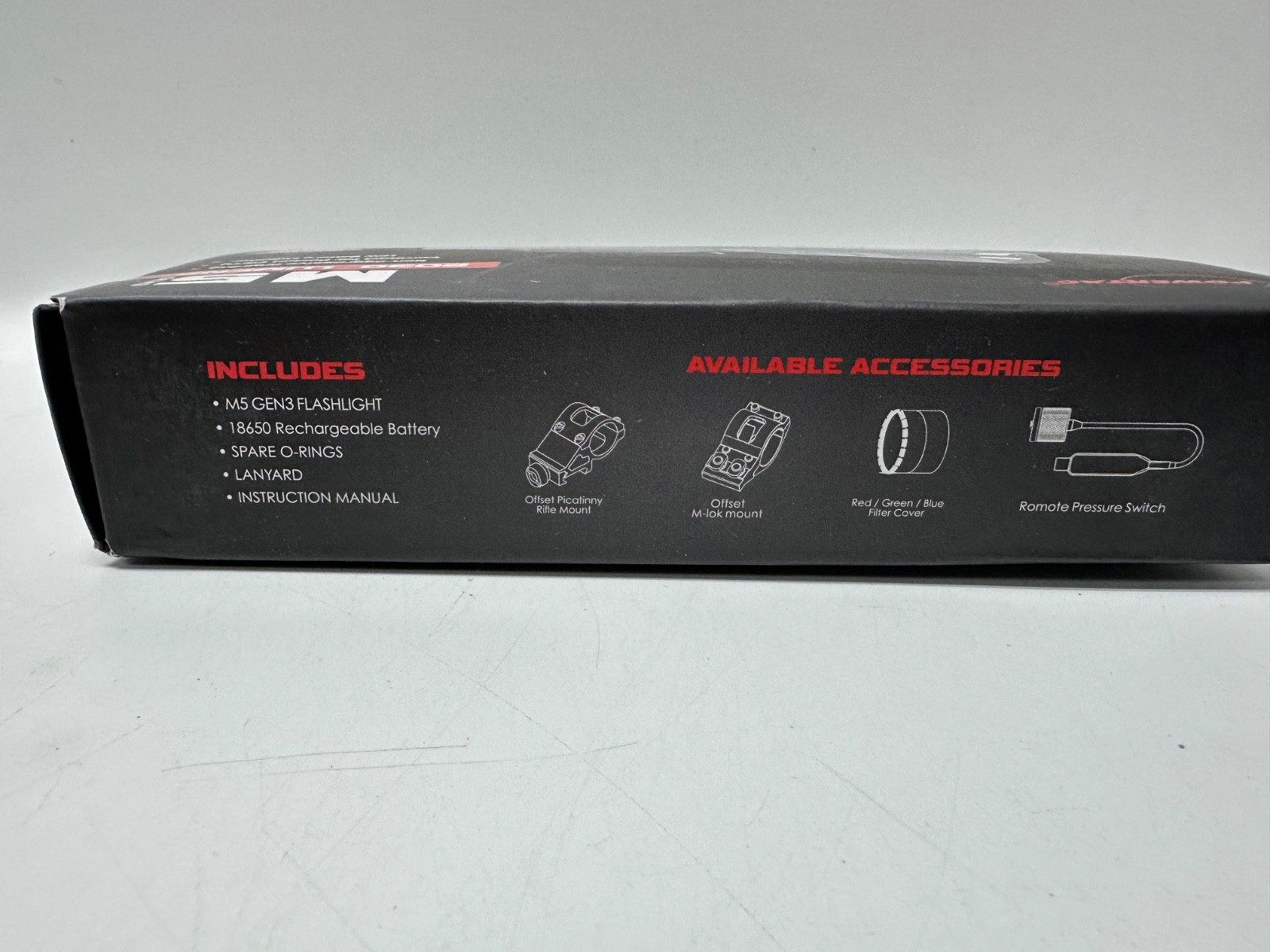 PowerTac M5 GEN3 2030 Lumens Rechargeable LED Flashlight, Magnetic Charging