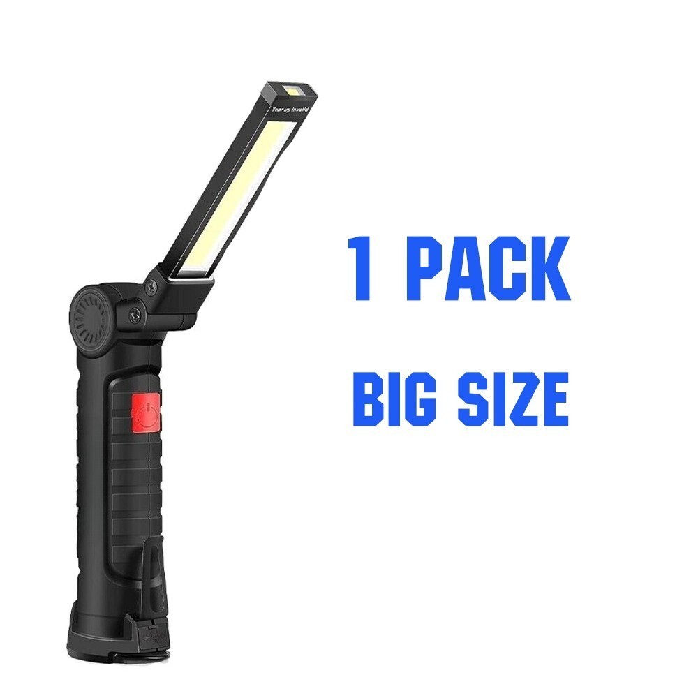 4Pack Magnetic Base 360° LED COB Work Light Rechargeable Mechanic Flashlight