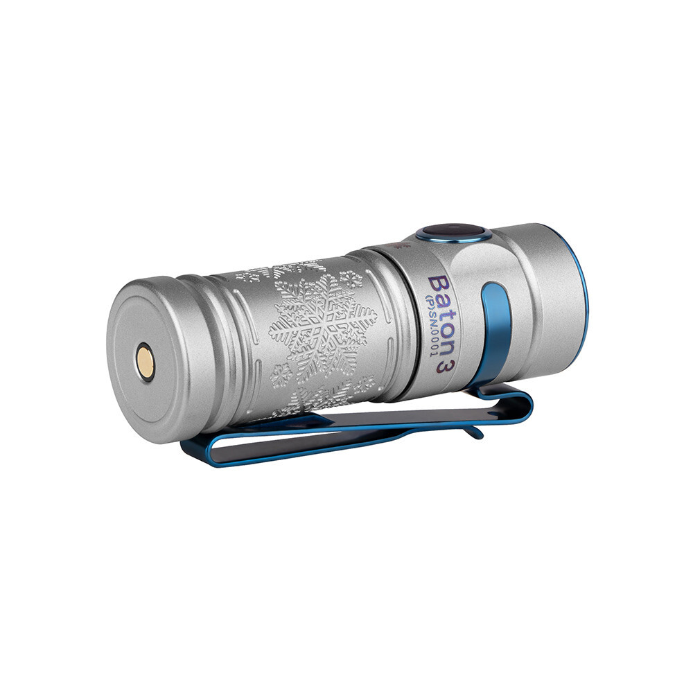 Olight Baton 3 Premium Edition Winter w/Portable Wireless Charger, 1200 Lumens