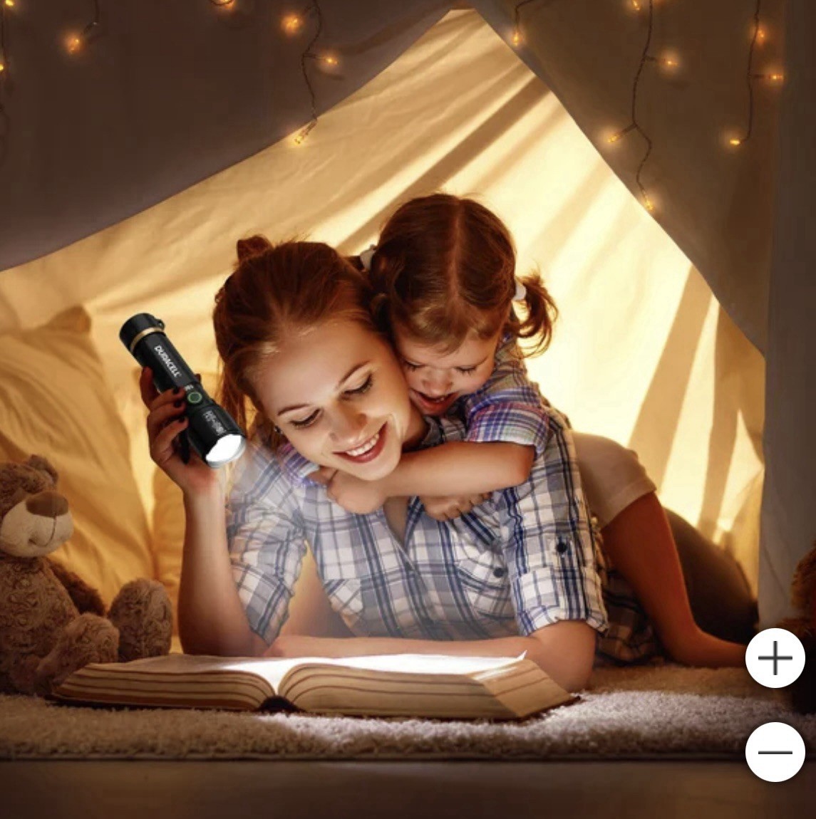 Duracell, 4 Ct – Hybrid Battery USB Rechargeable LED Flashlight | 1500 Lumens
