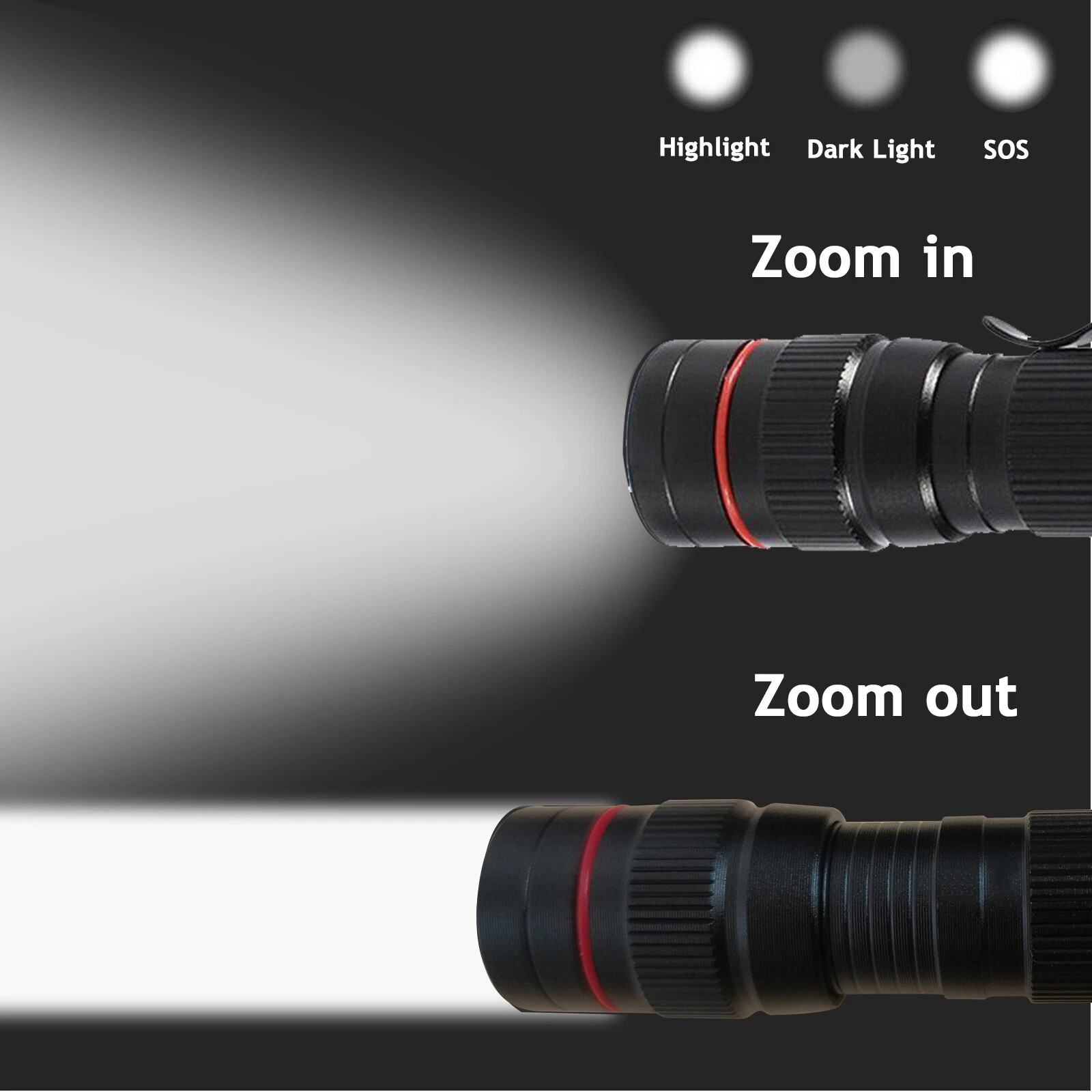 35000000 lumens Small LED Mini Flashlight Pocket Super Bright Torch Rechargeable
