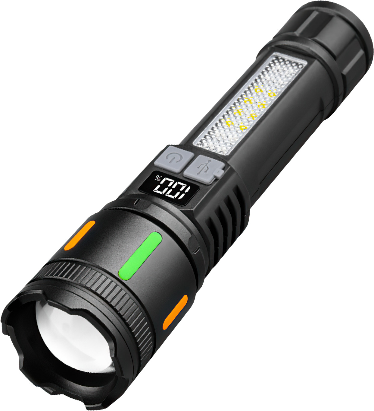 350000000 Lumen Super Bright LED Tactical Flashlight Rechargeable LED Work Light