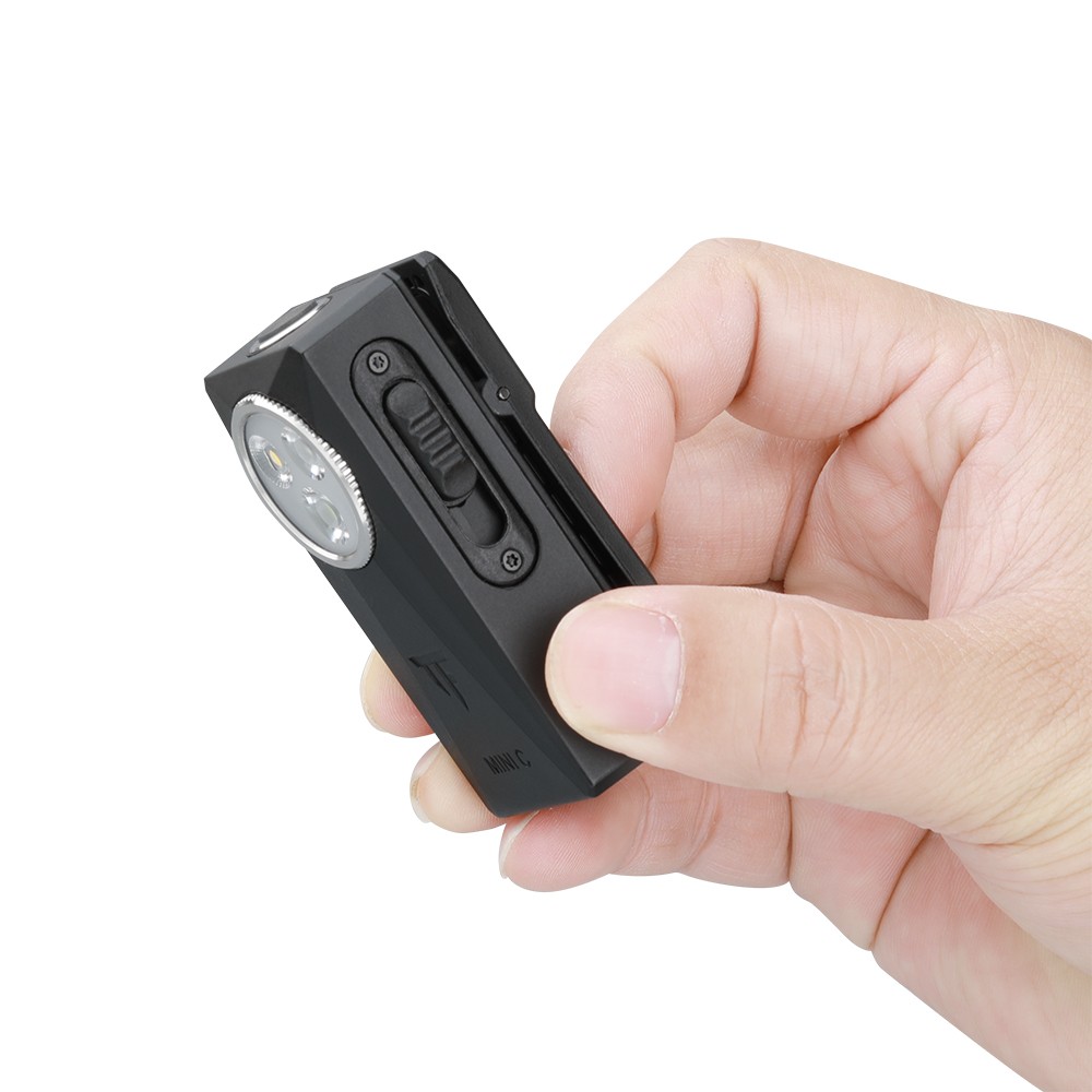 TrustFire Mini-C EDC Flashlight Clip-on 800 Lumens Flat RGB Light LED Flashlight