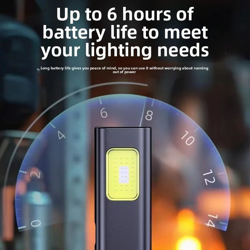 Warsun USB C Rechargeable LED Keychain Flashlight – 600 Lm Mini Torch