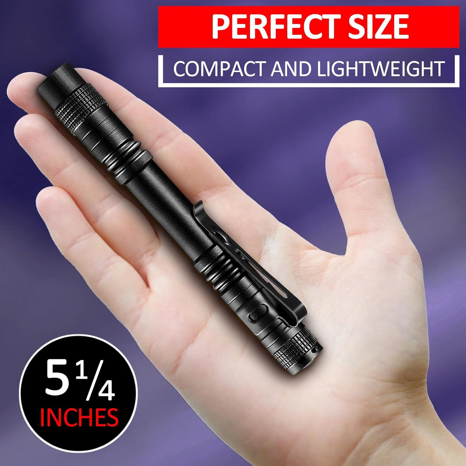 10 Pack UV Black Light Flashlight Mini 395Nm Pen Light with Clip