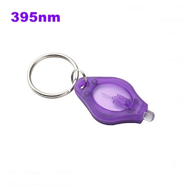 395nm UV Keychain Light for Money Pet Stains Cat Tinea Fluorescent Detector