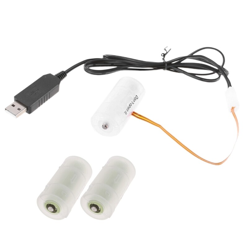 USB to 4.5V Power Supply Cable Replace LR14 C Eliminators
