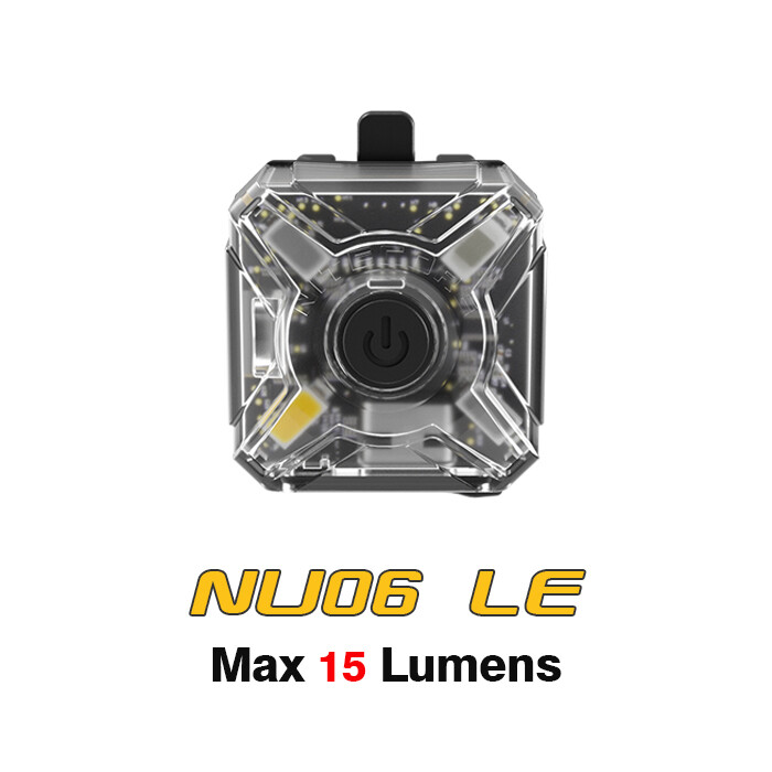 Nitecore NU06 LE White Blue Green Red USB Rechargeable Signal Safety Light Lamp