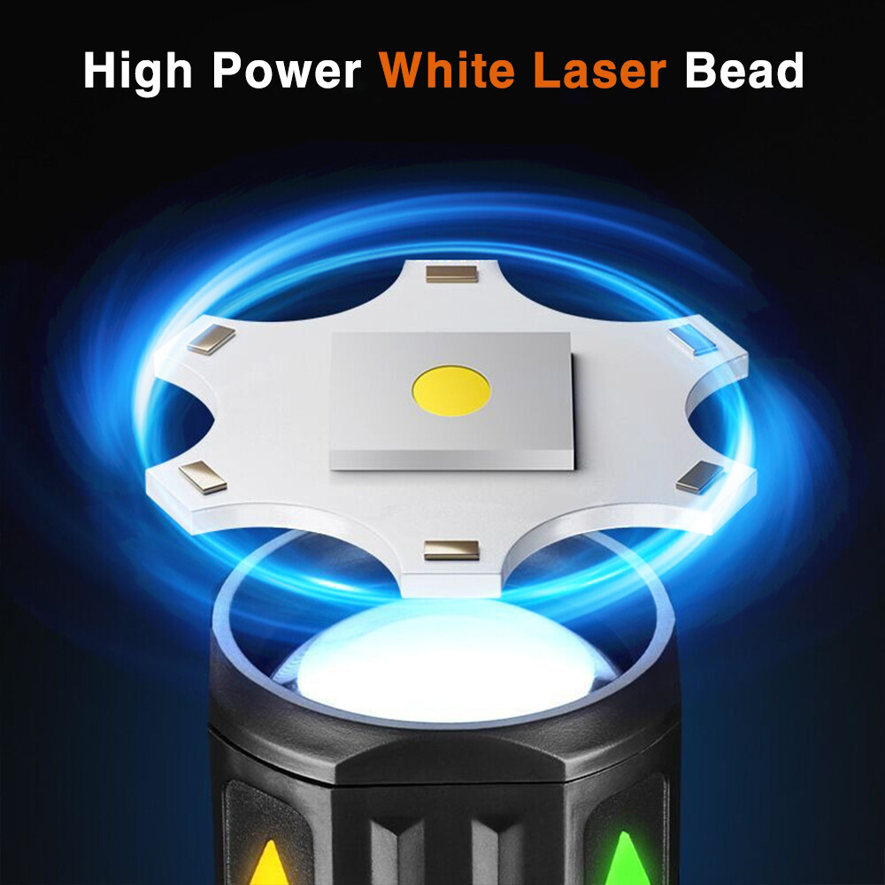 2 Pack LED Super Bright Flashlight Torch Tactical Lamp Zoomable 3 Modes Camping