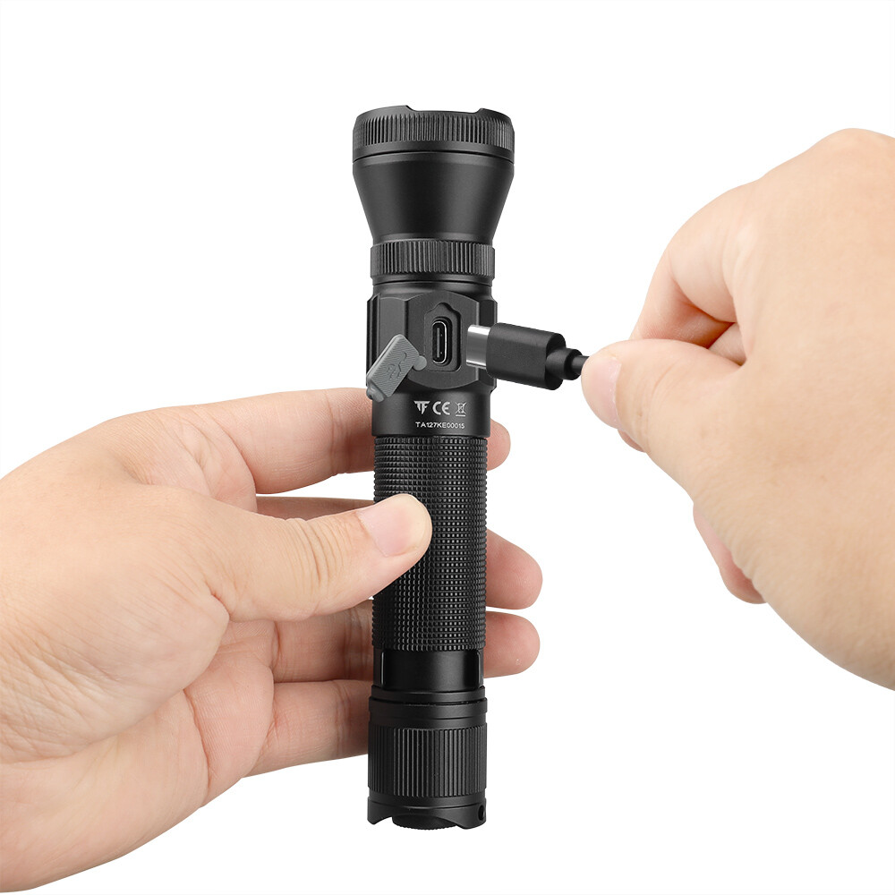 Trustfire T15R 2350 Lumen Tactical EDC Flashlight Type-c Rechargeable Torch US