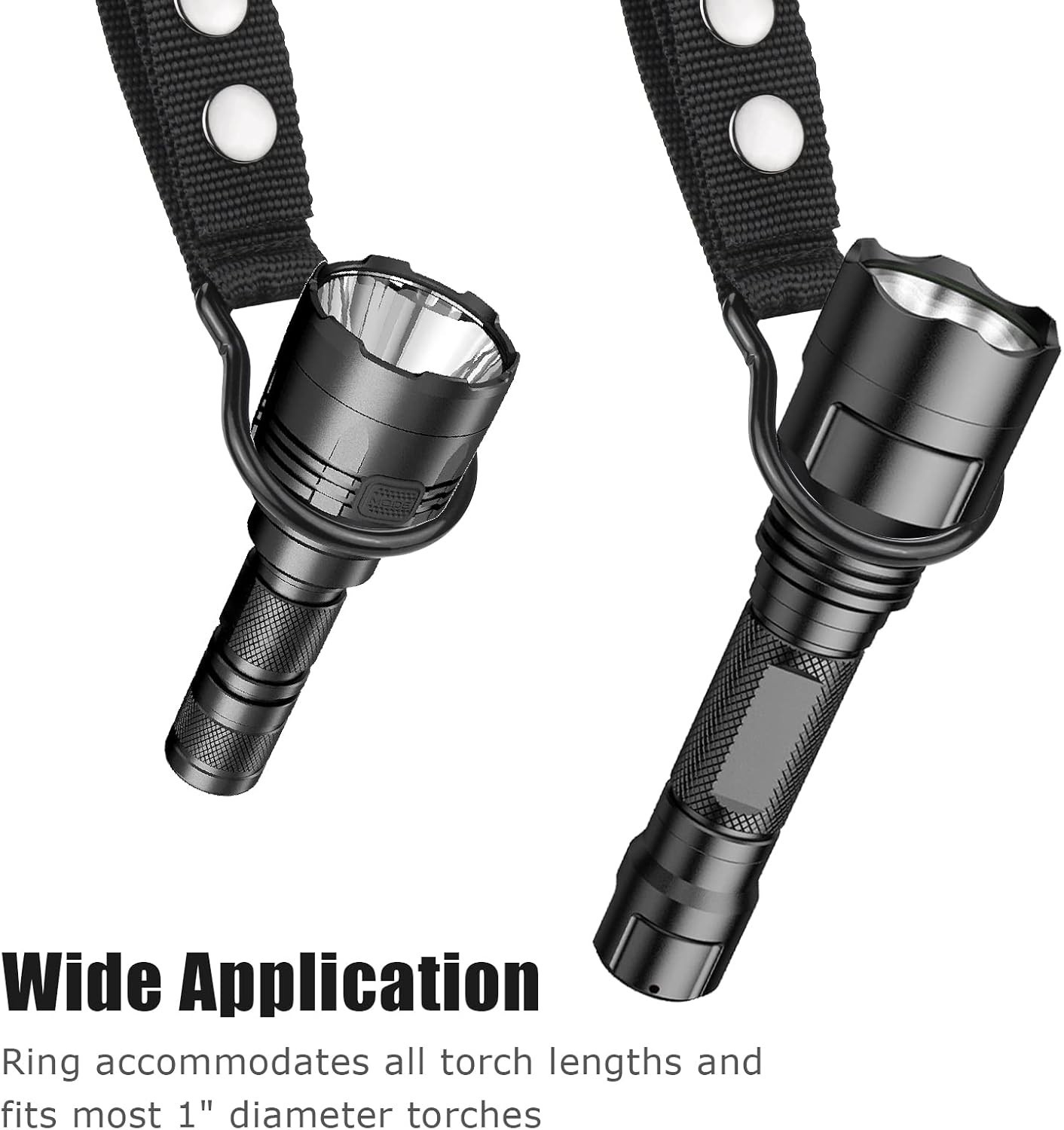 Portable Clip-On Nylon Flashlight Holder for Duty Belt – Secure and Reliable