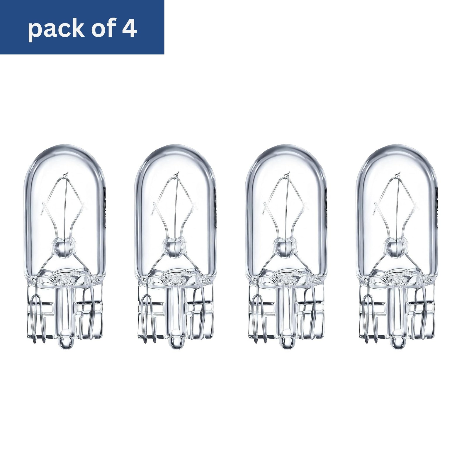 TBE LIGHTING Replacement 12 Volt, 5w T3 1/4 Wedge Base Xenon Bulbs, Pack of 4…