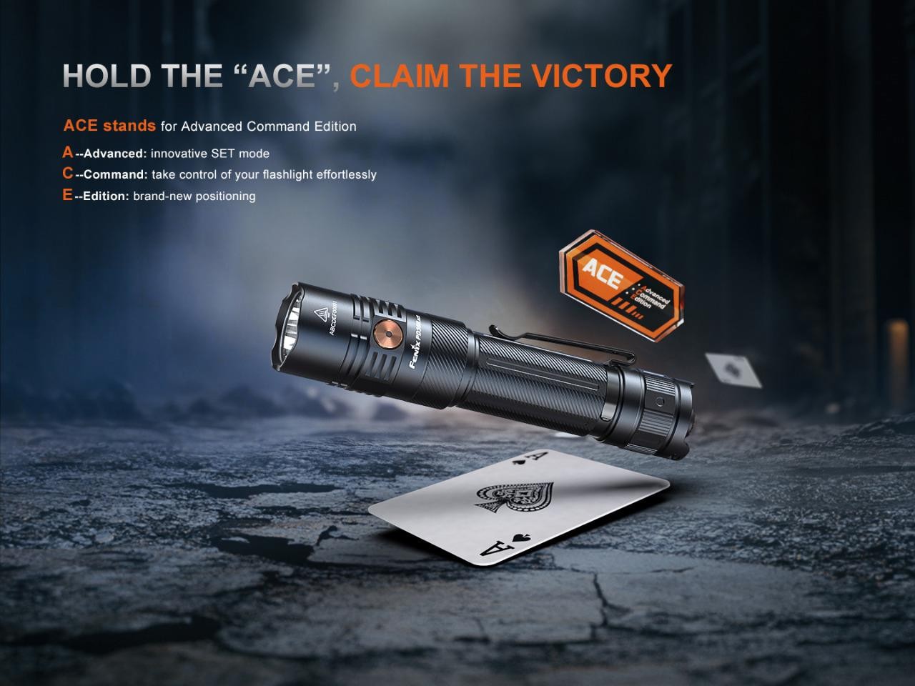 Fenix PD36R ACE 3000 Lumen high powered LED tactical flashlight
