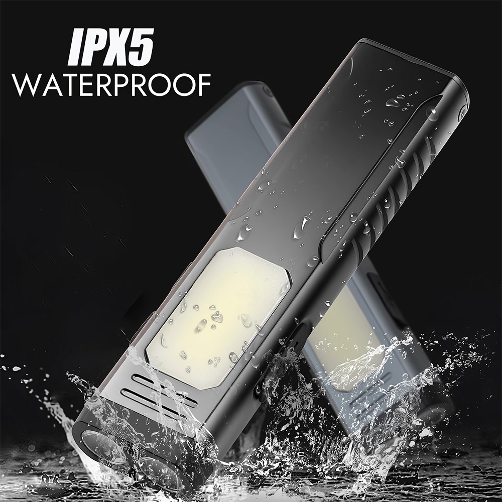 Mini Flashlight With Magnetic EDC Flashlight with Buzzer Pocket Flash Light