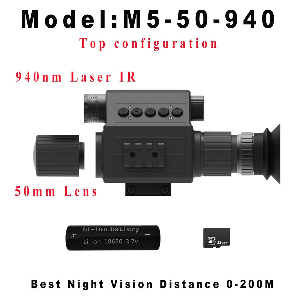 Megaorei M5 Night Vision Scope 4X 16X Hd 1080P Shockproof 200 400M Range