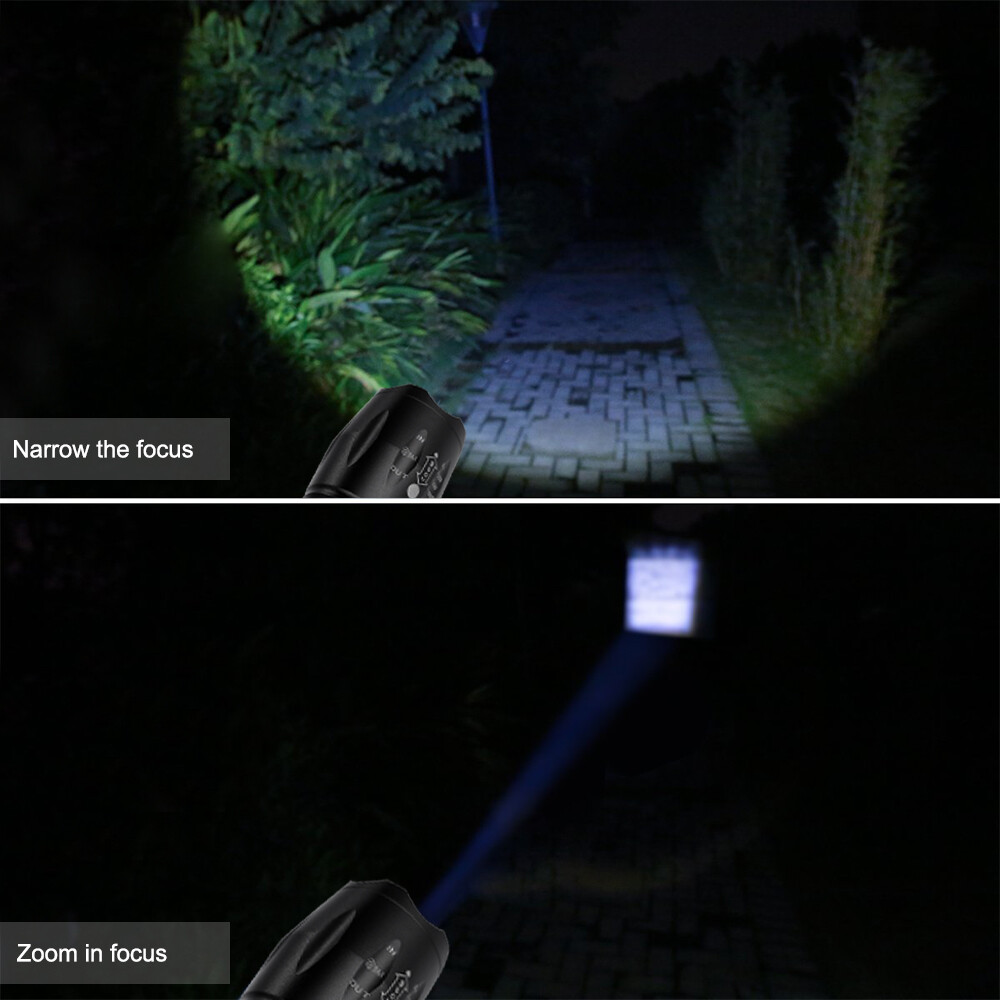 Tactical Police 50000LM CREE XM-L T6 LED 5Modes 18650 Flashlight Battery&Charger