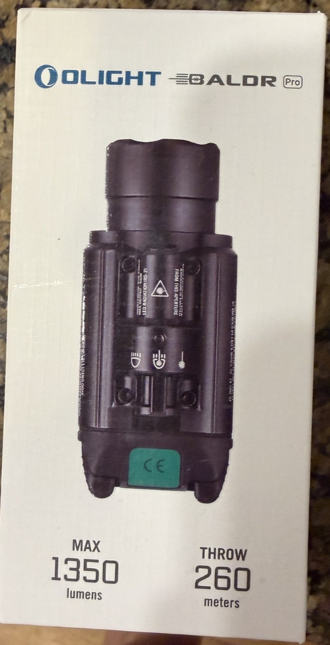 Olight Baldr Pro Tactical Light Laser 1350 Lumens 260 M Throw