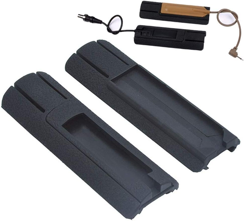 Tactical Flashlight Tape Switch Mount Plate Pocket Panel for 20mm Picatinny Rail