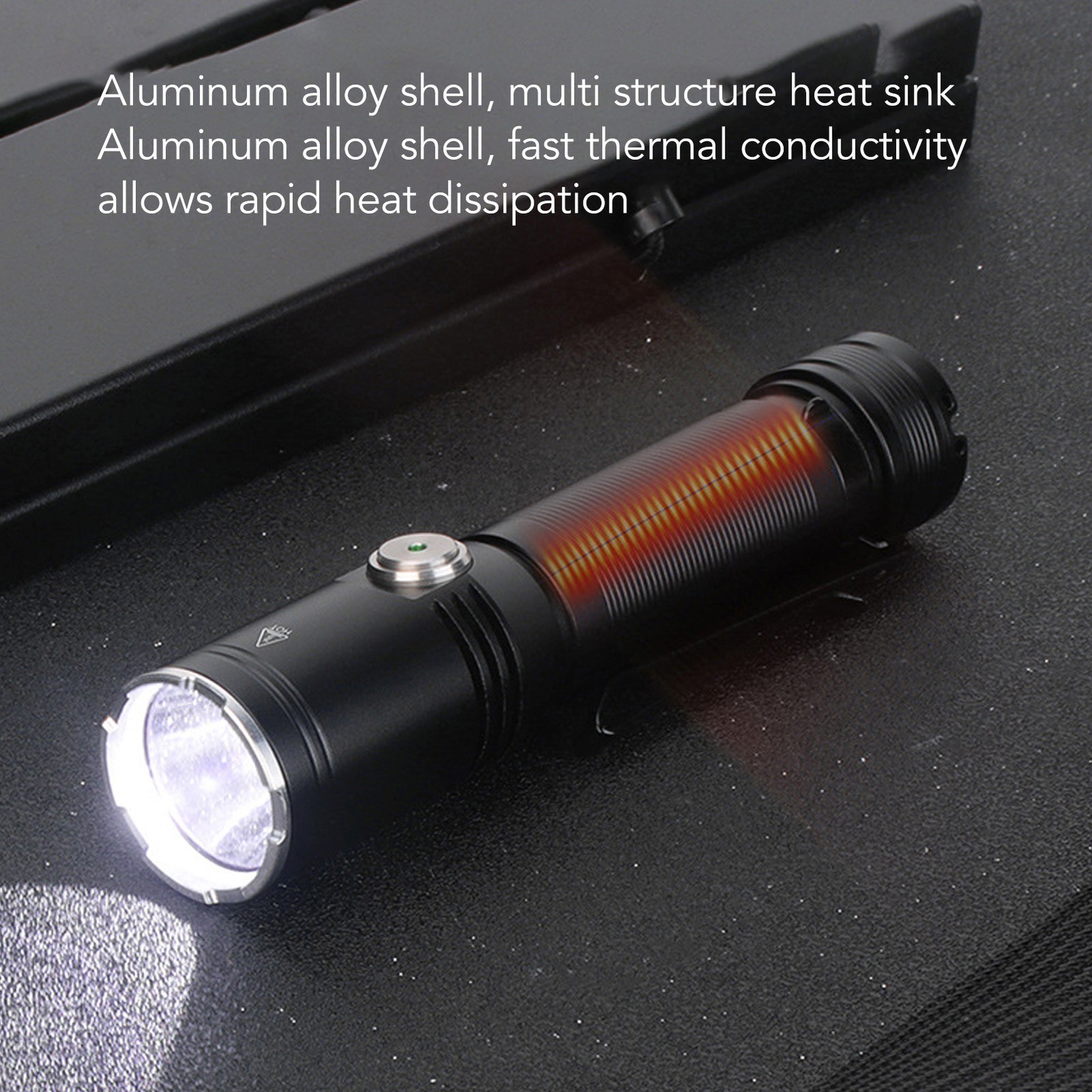 LED Camping Flashlight Professional High Brightness 2050lm USB Rechargeable