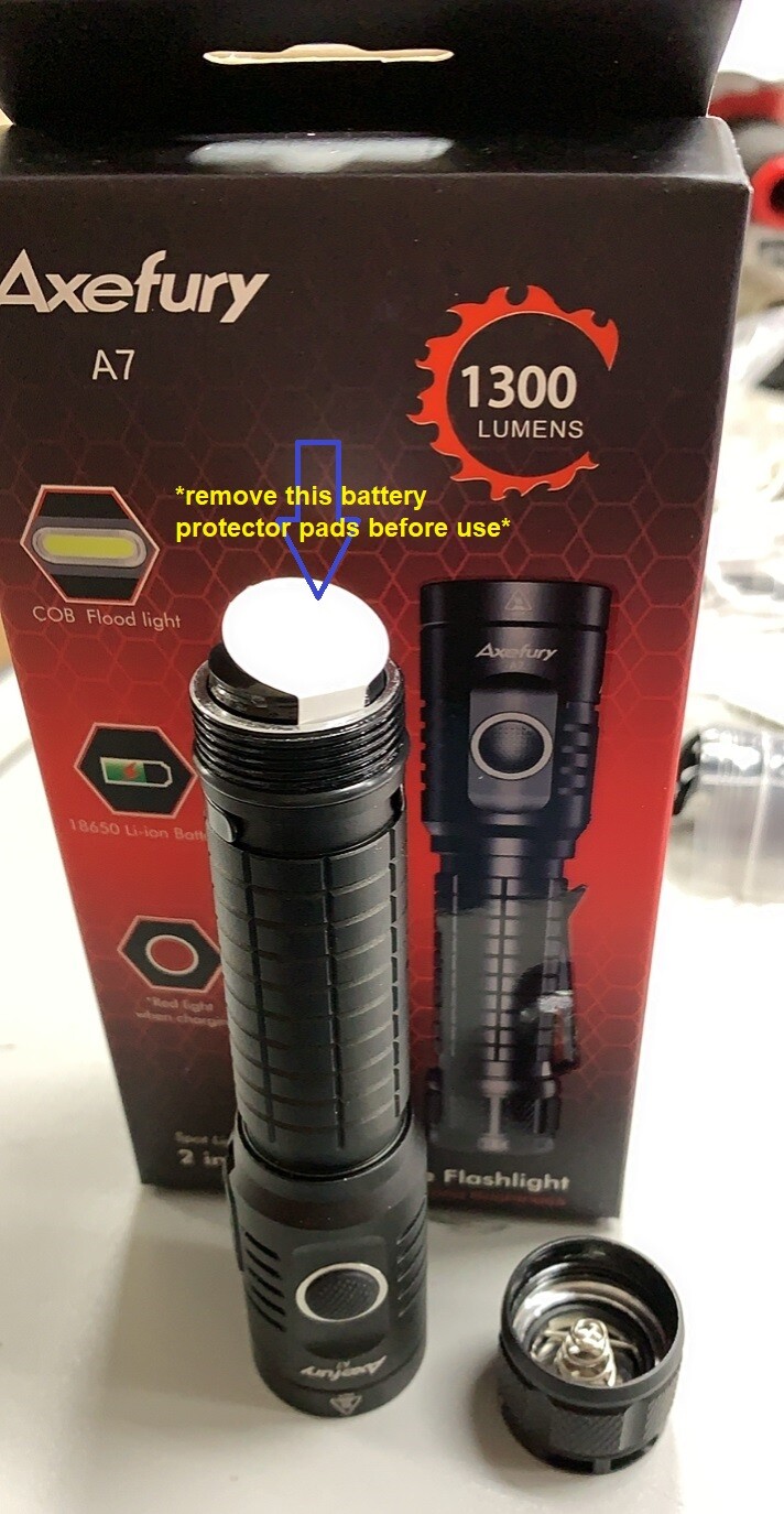Rechargeable Flashlight Magnetic LED Flashlight High Powered 1300 Lumens Battery