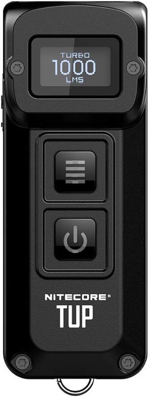 TUP 1000 Lumen Keychain Flashlight Black