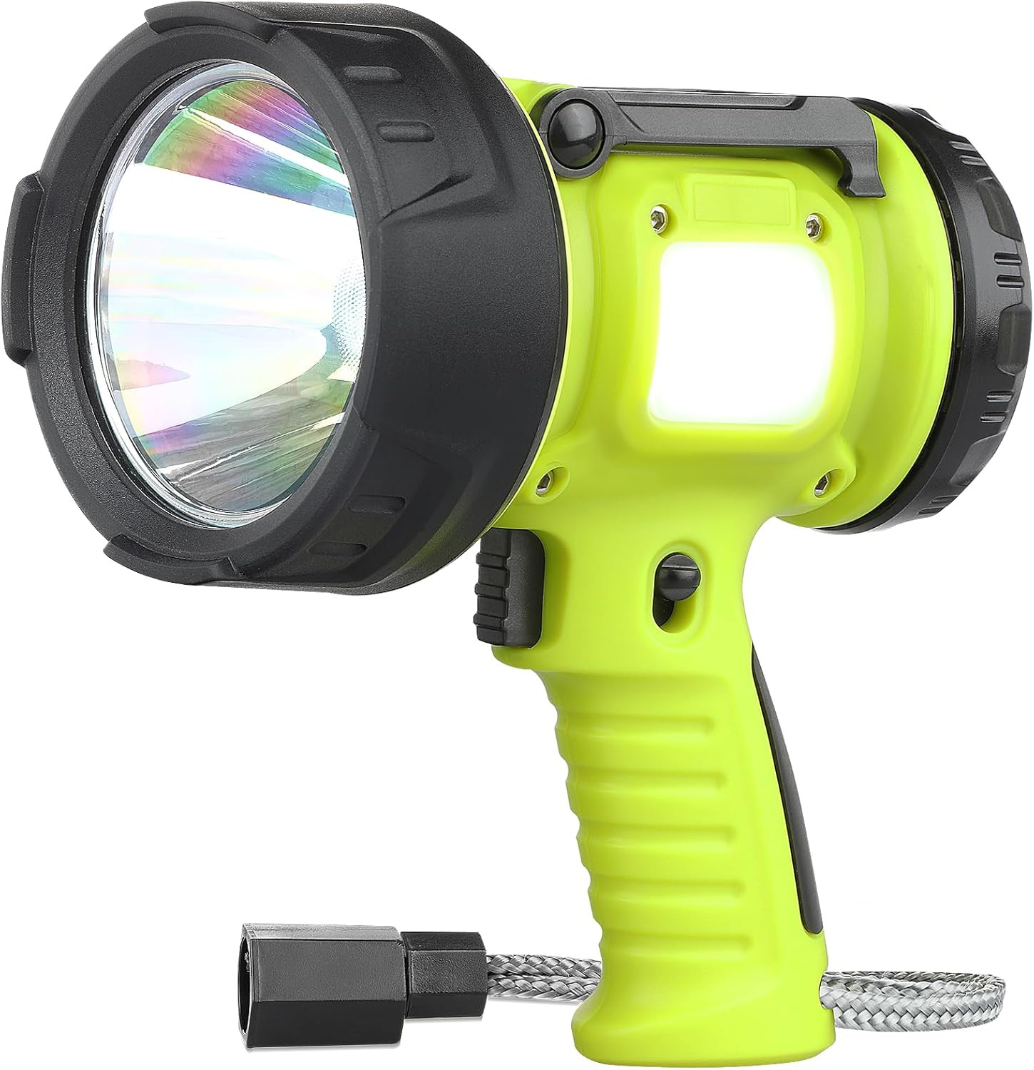 Rechargeable Spotlight Flashlight with 1000,000 High Lumen LED, Waterproof Handh