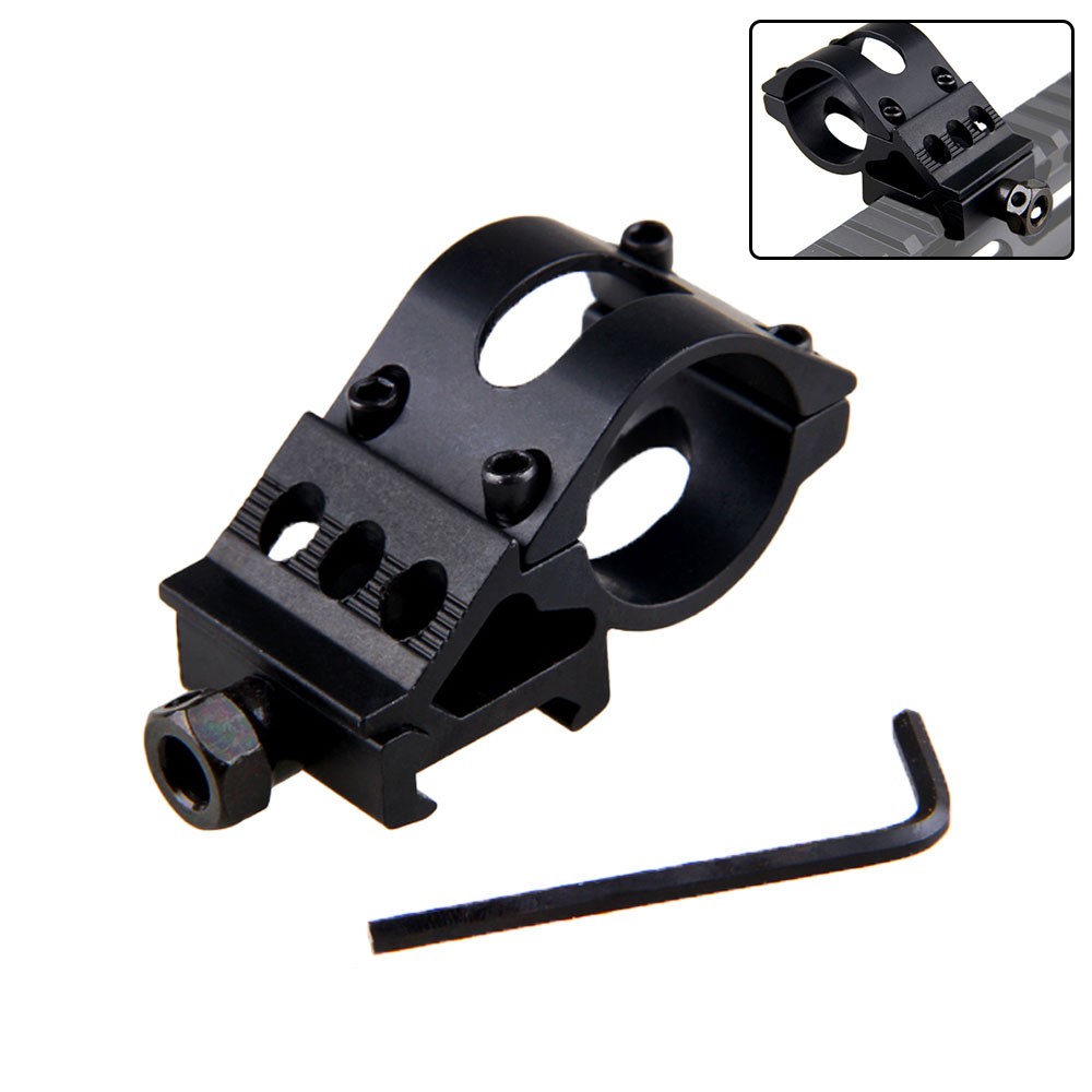 Hunting C8 White LED Light Flashlight Rechargeable Scope Mount / 20mm Rail Torch