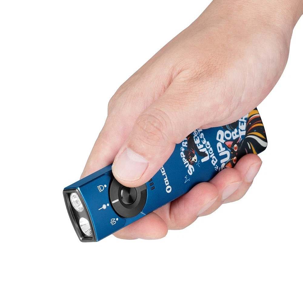 Arkfeld Pro Flat EDC Flashlight with LED Light, UV and Laser
