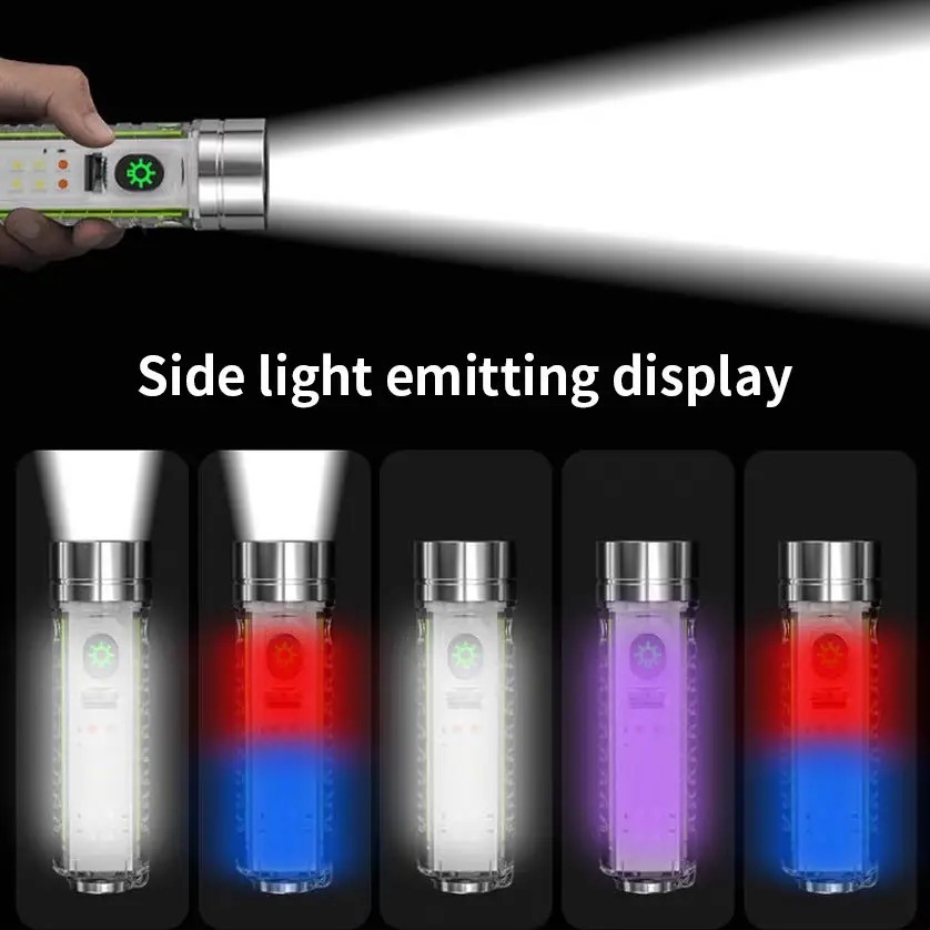 Super Bright LED Tactical Flashlight Mini USB Rechargeable Camping Outdoor Lamp