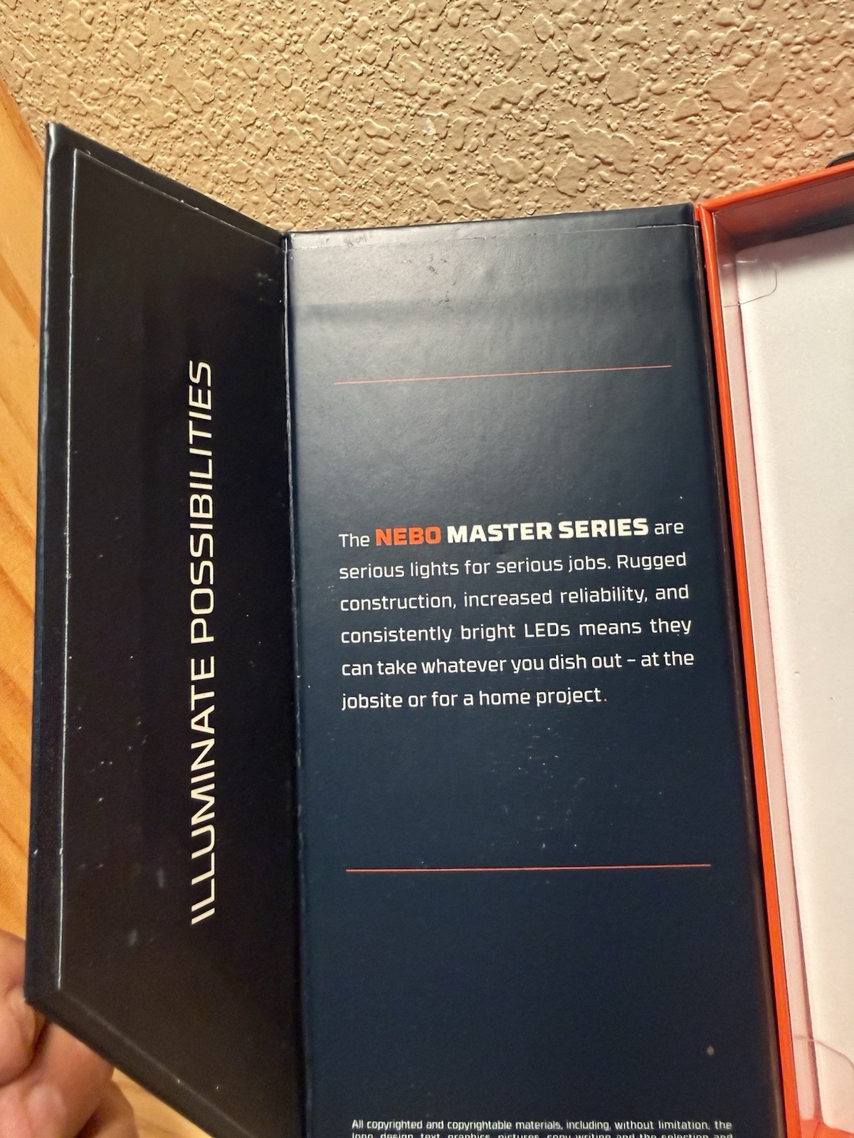 NEBO MASTER SERIES FL750 Rechargeable Lumens Flashlight Color Orange