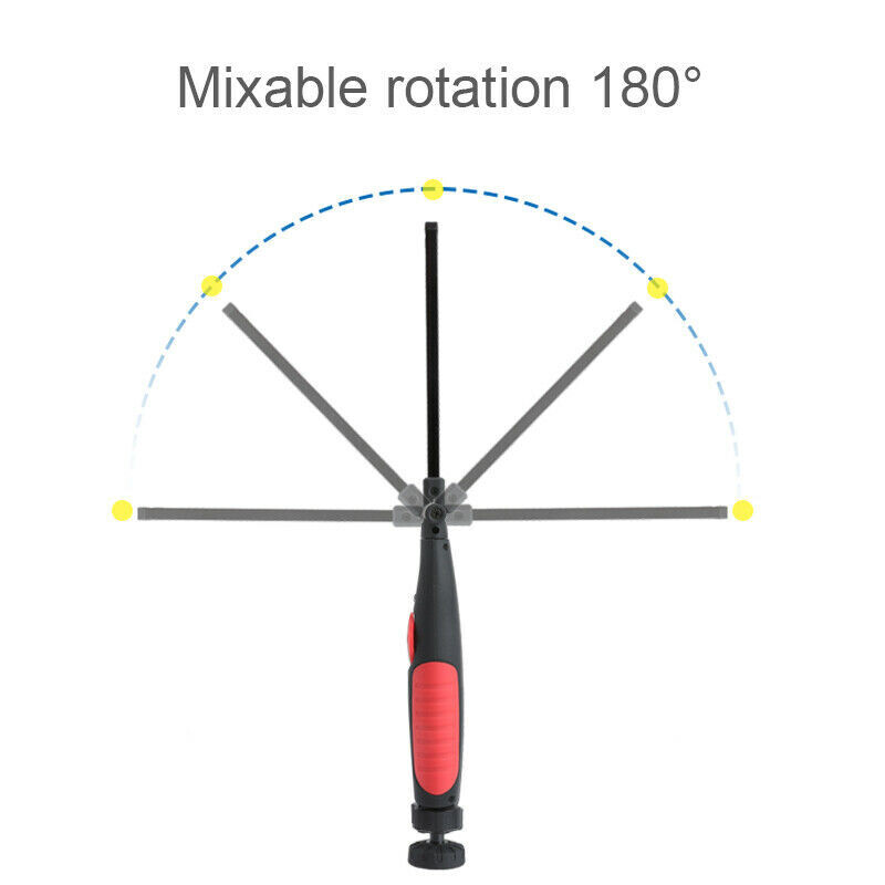 SuperBright Rechargeable COB LED Work Light Lamp Flashlight Magnetic Inspect Red