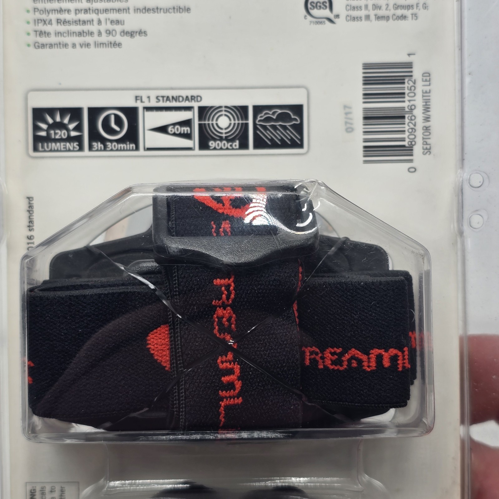 StreamLight Septor LED Headlamp Flashlight 3 Way Lighting Brand New Sealed NOS