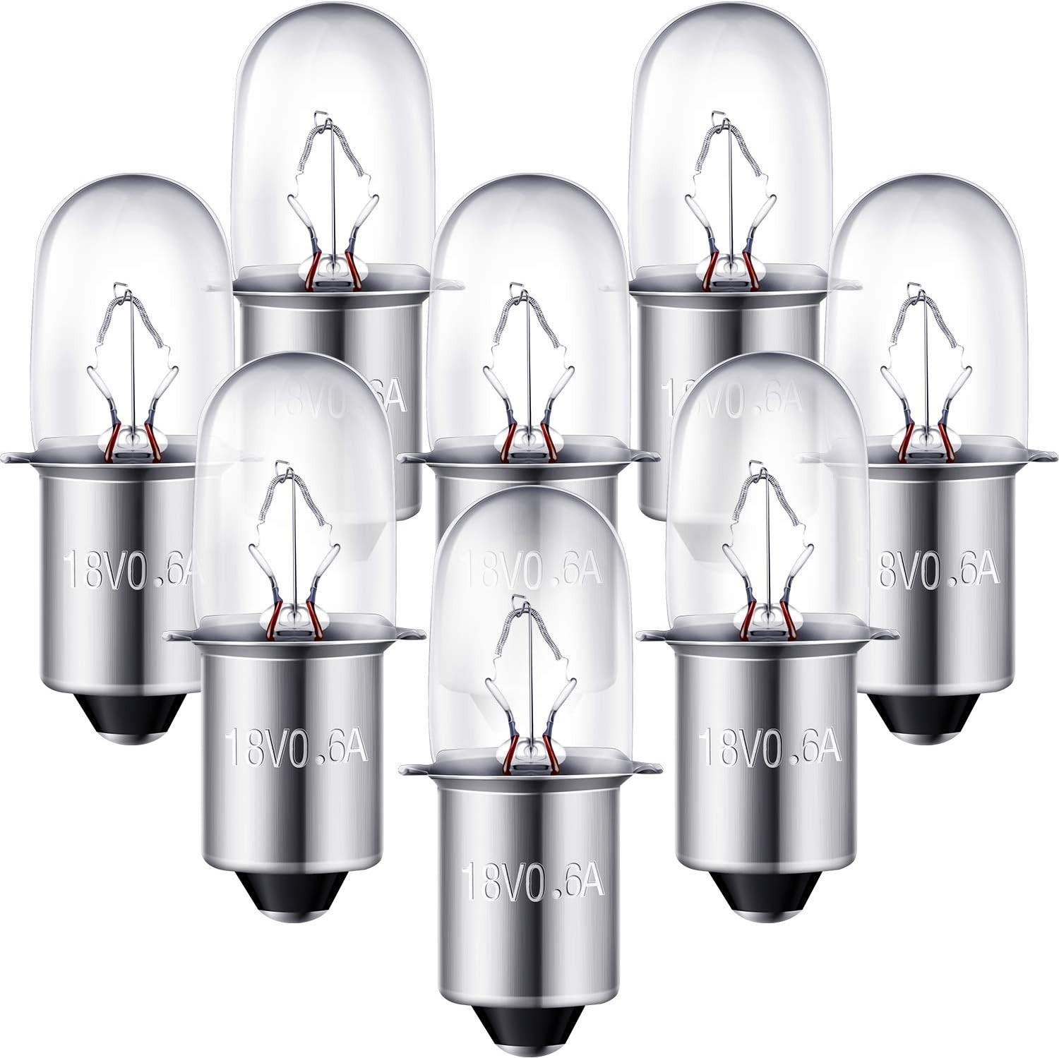 8-Pack LED Flashlight Bulbs Replacement for 18V Ryobi & Craftsman P704-P700
