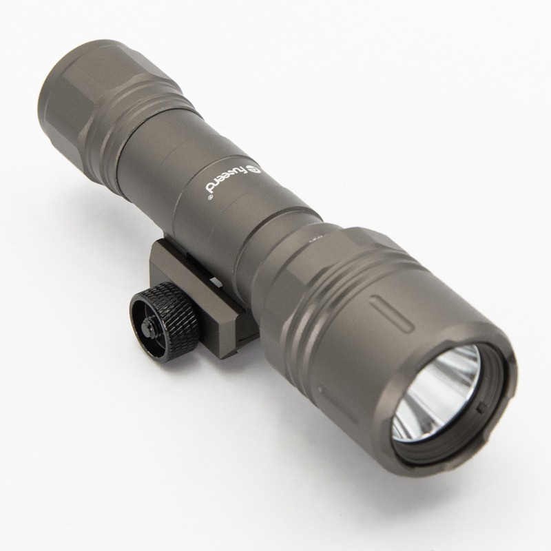 FL12W Tactical Flashlight MAX 1200 Lumens 3 Modes Push-button Tail Switch Rifle