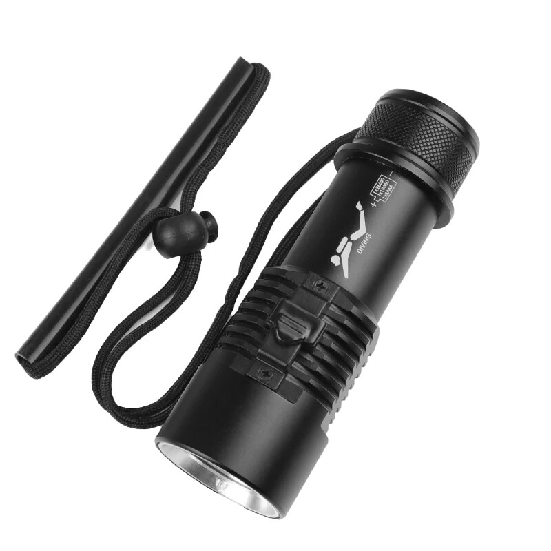Super Bright Diving Flashlight P70 LED IPX8 Waterproof Professional Diving Light