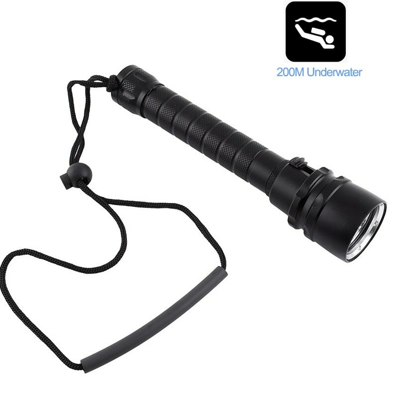 Bright 80000LM 5*LED Diving Flashlights Tactical Torch Underwater 200M