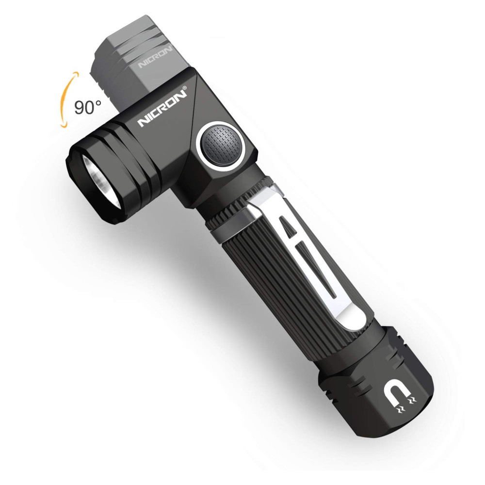 Nicron Led Magnetic Flashlight Mount Work Light Magnet Waterproof FlashLight N7