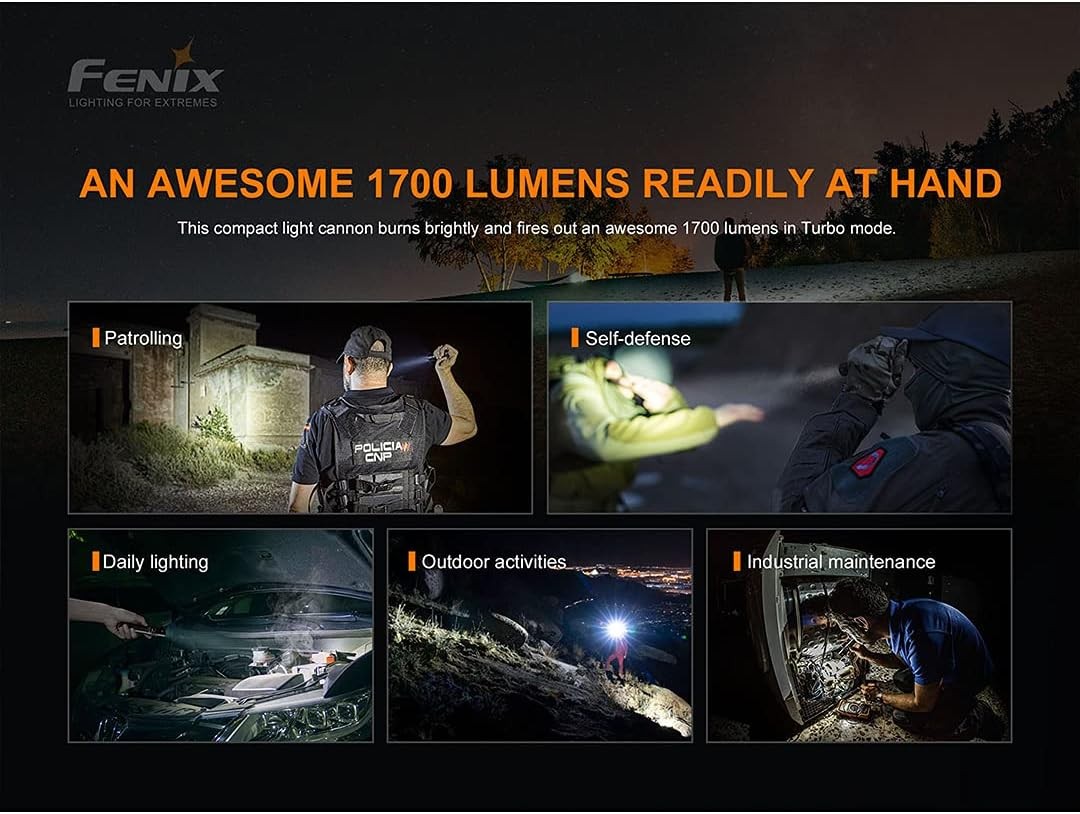 Fenix PD35 v3.0 Rechargeable Tactical Flashlight 1700 Lumens